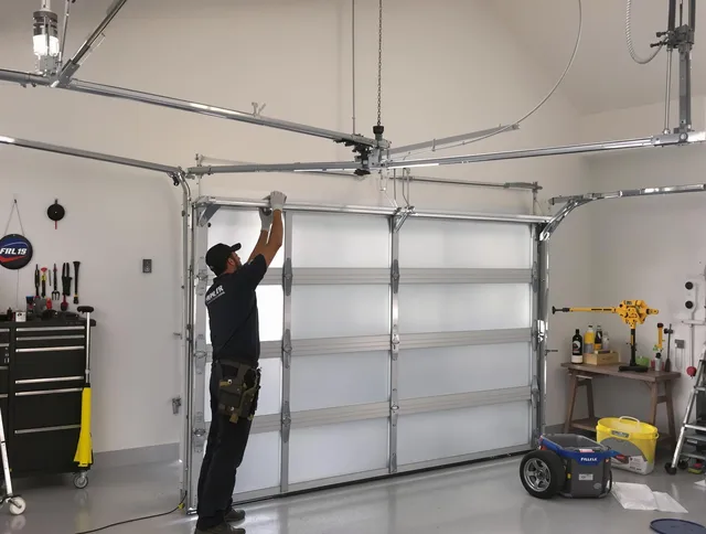 Upland Garage Door Repair certified team performing precision garage door installation in Upland
