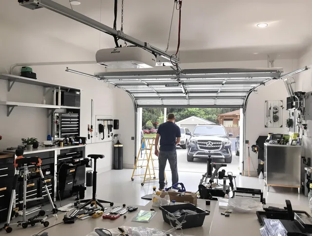 Garage door opener installation by Upland Garage Door Repair in Upland