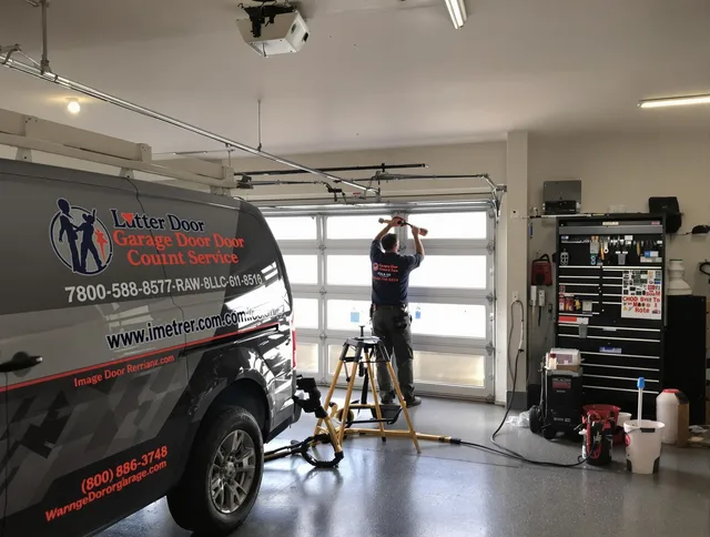 Upland Garage Door Repair team performing same-day garage door repair in Upland