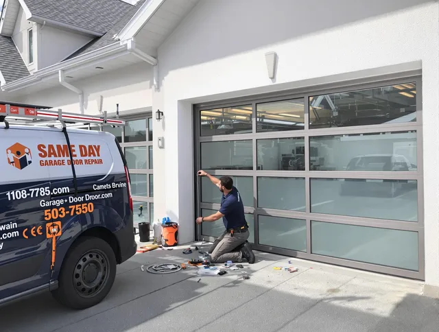 Same-day garage door repair service by Upland Garage Door Repair in Upland