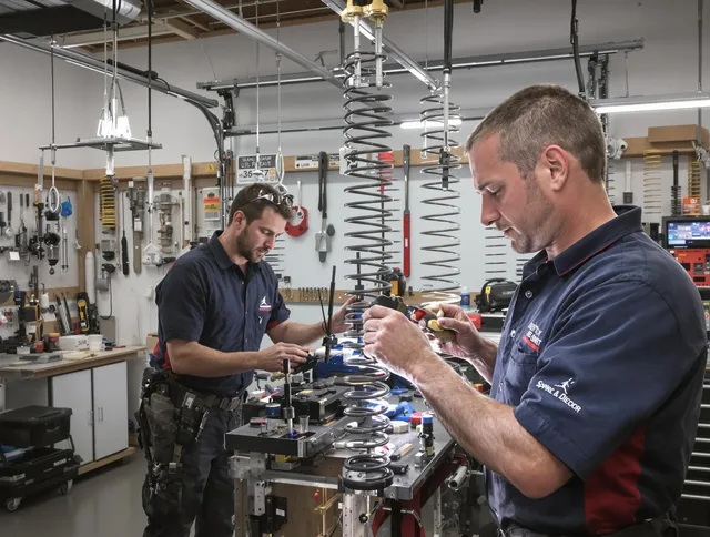 Garage door spring repair service by Upland Garage Door Repair in Upland